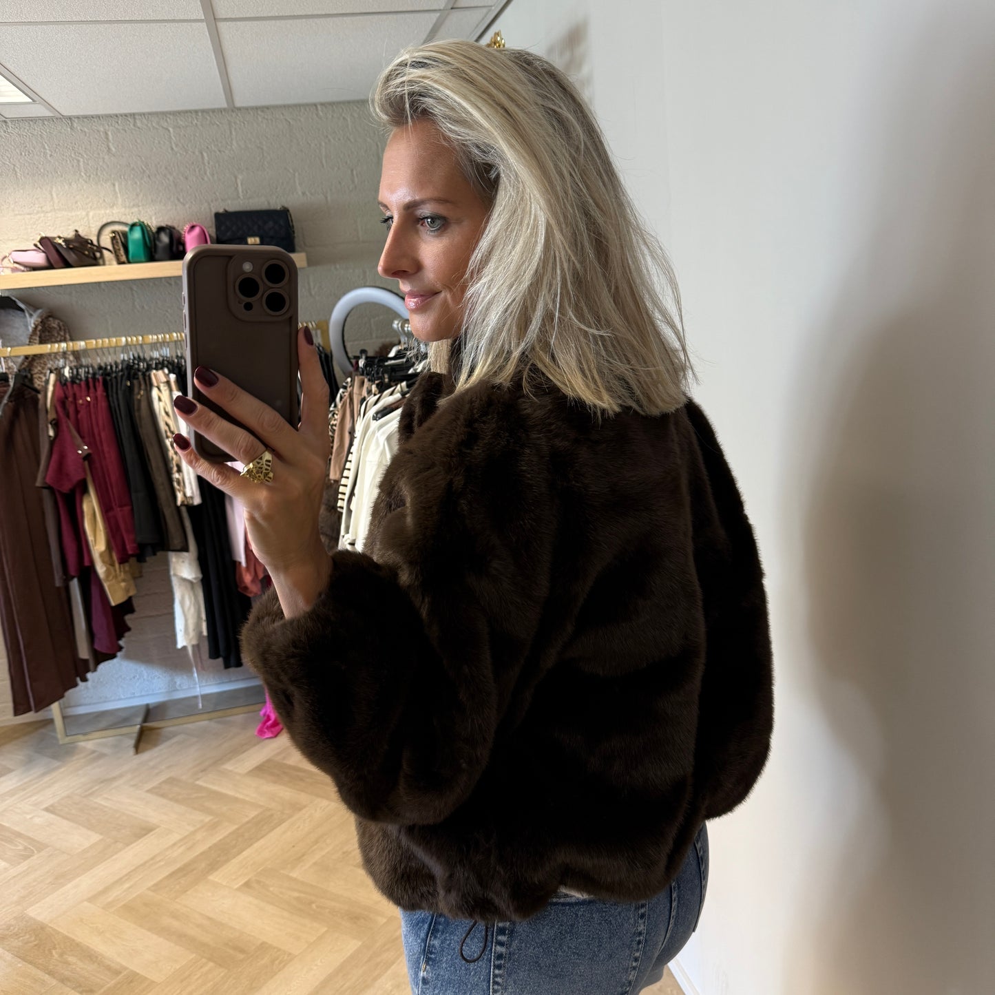 Jack Francy Faux Fur Choco