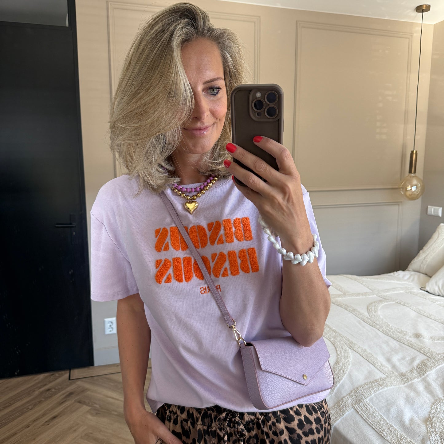 T-shirt Bisous Lila