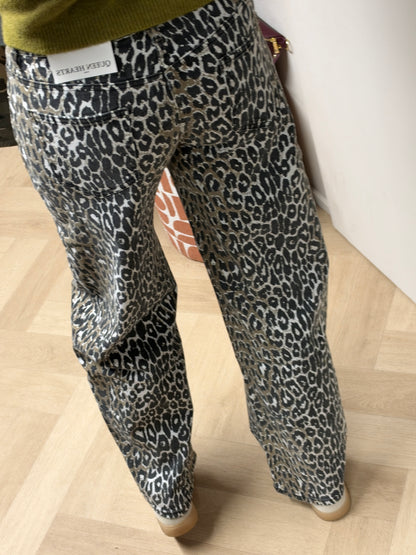 QH Barrel Fit Leopard Zwart Taupe