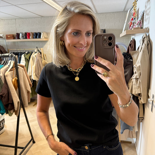 T-shirt Basis Zwart
