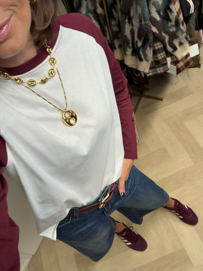 Longsleeve Raglan Bordeaux