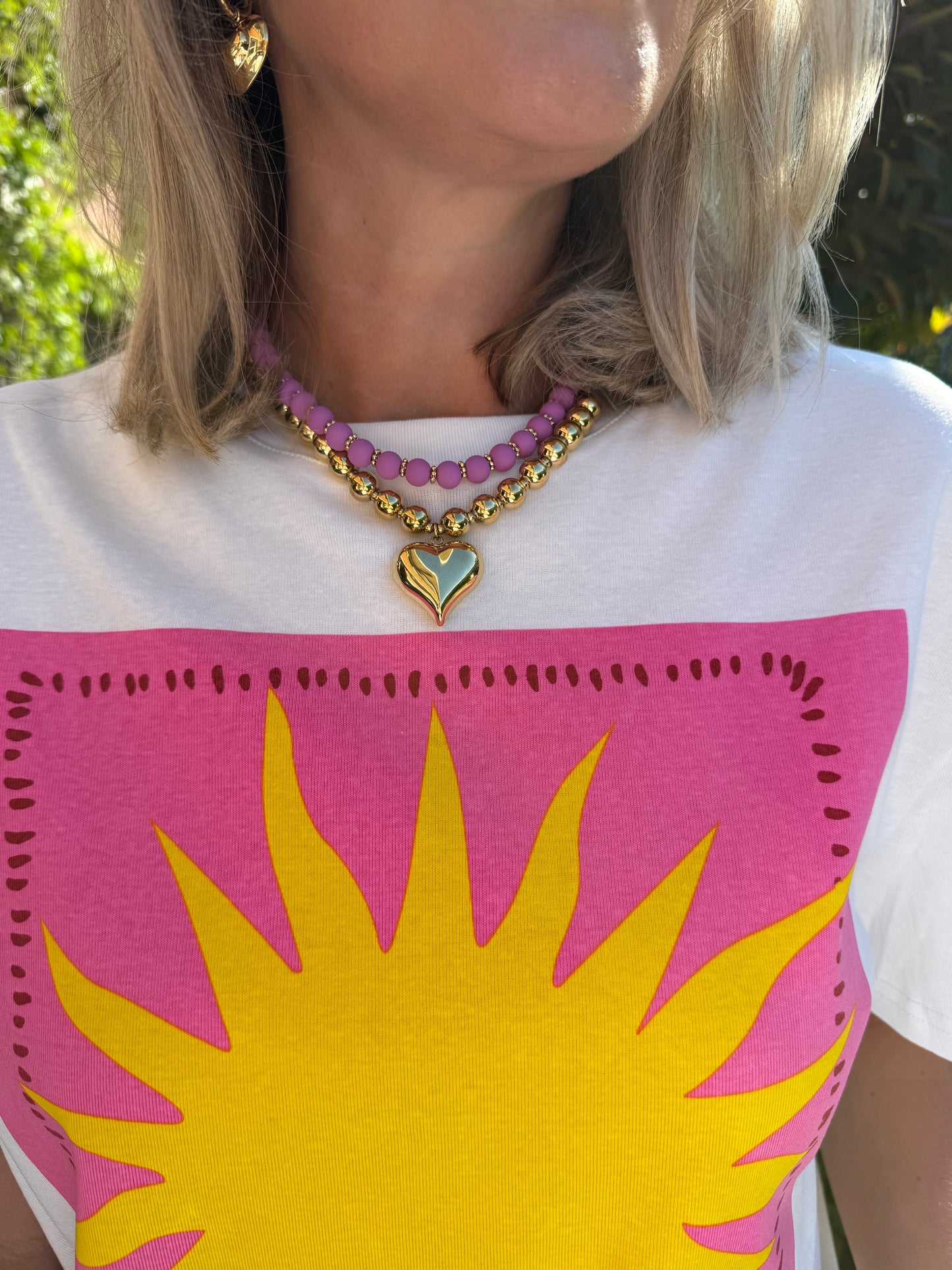 Ketting Moise Paars Goud