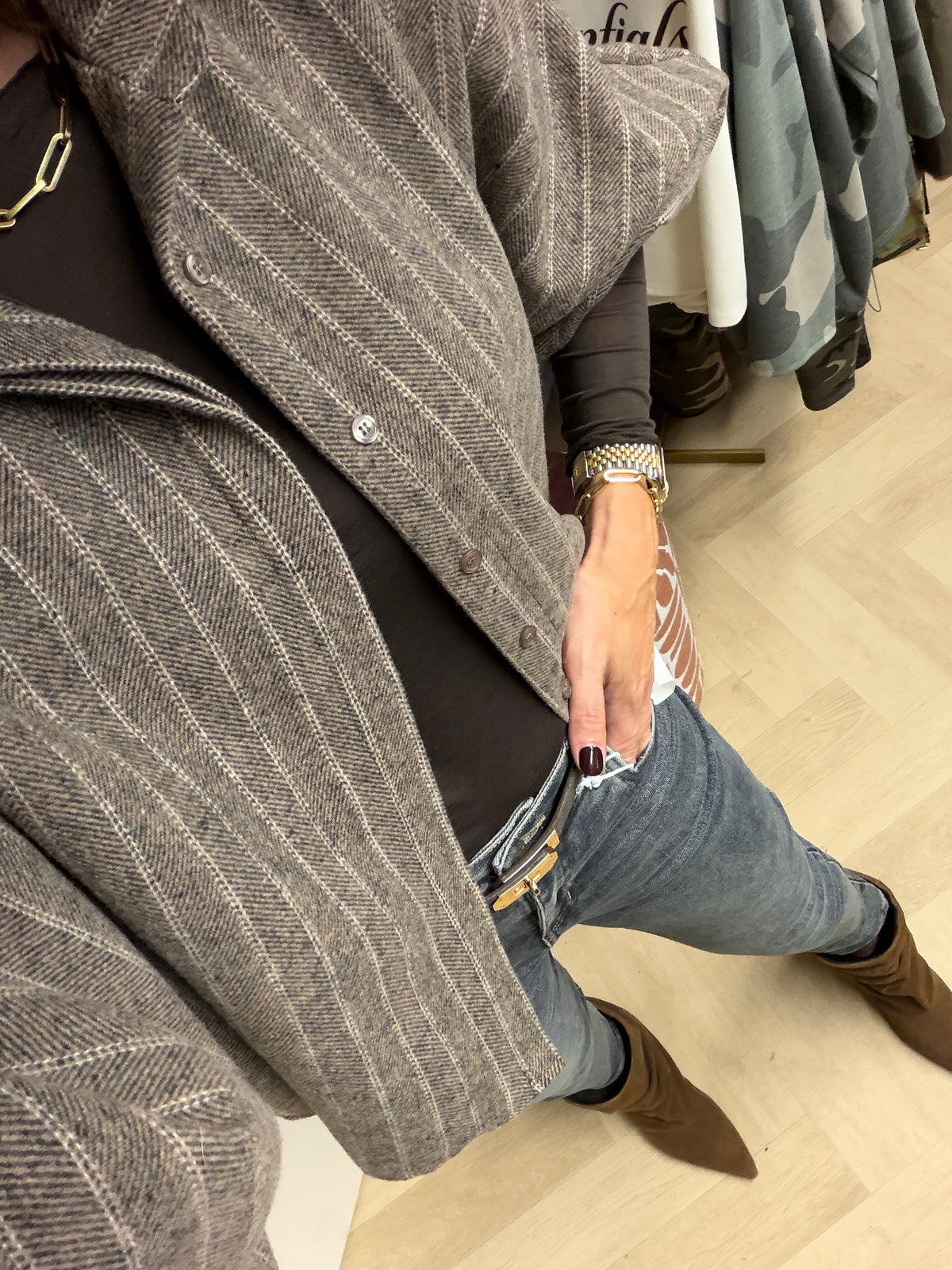 Jack Lyla Herringbone Bruin
