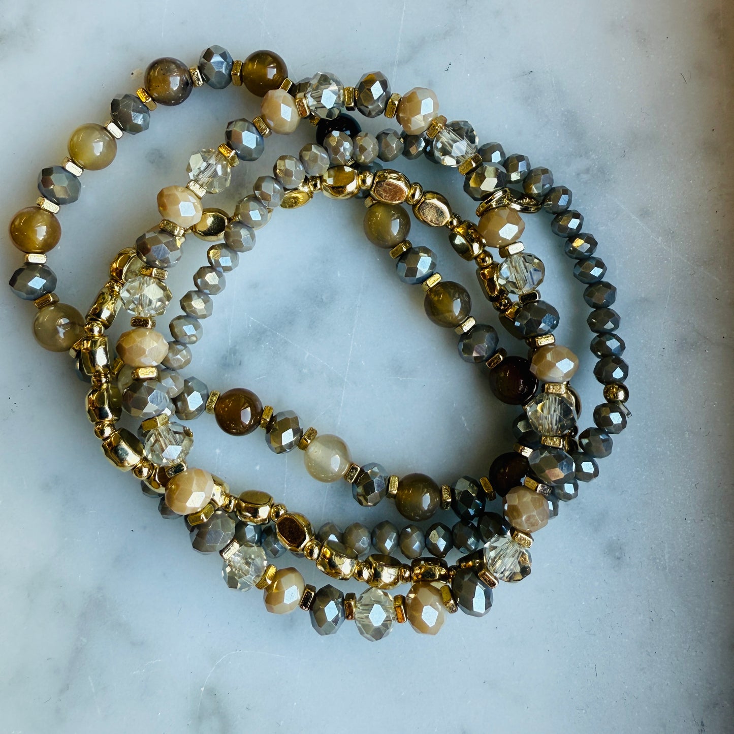 Armband Set Cannes Taupe