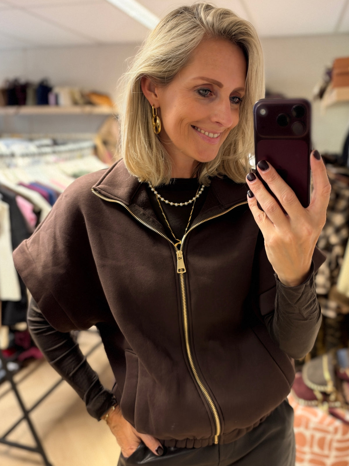 Vest Kirsten Jogging Bruin