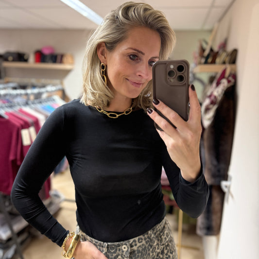 Shirt Nola Cashmere Zwart