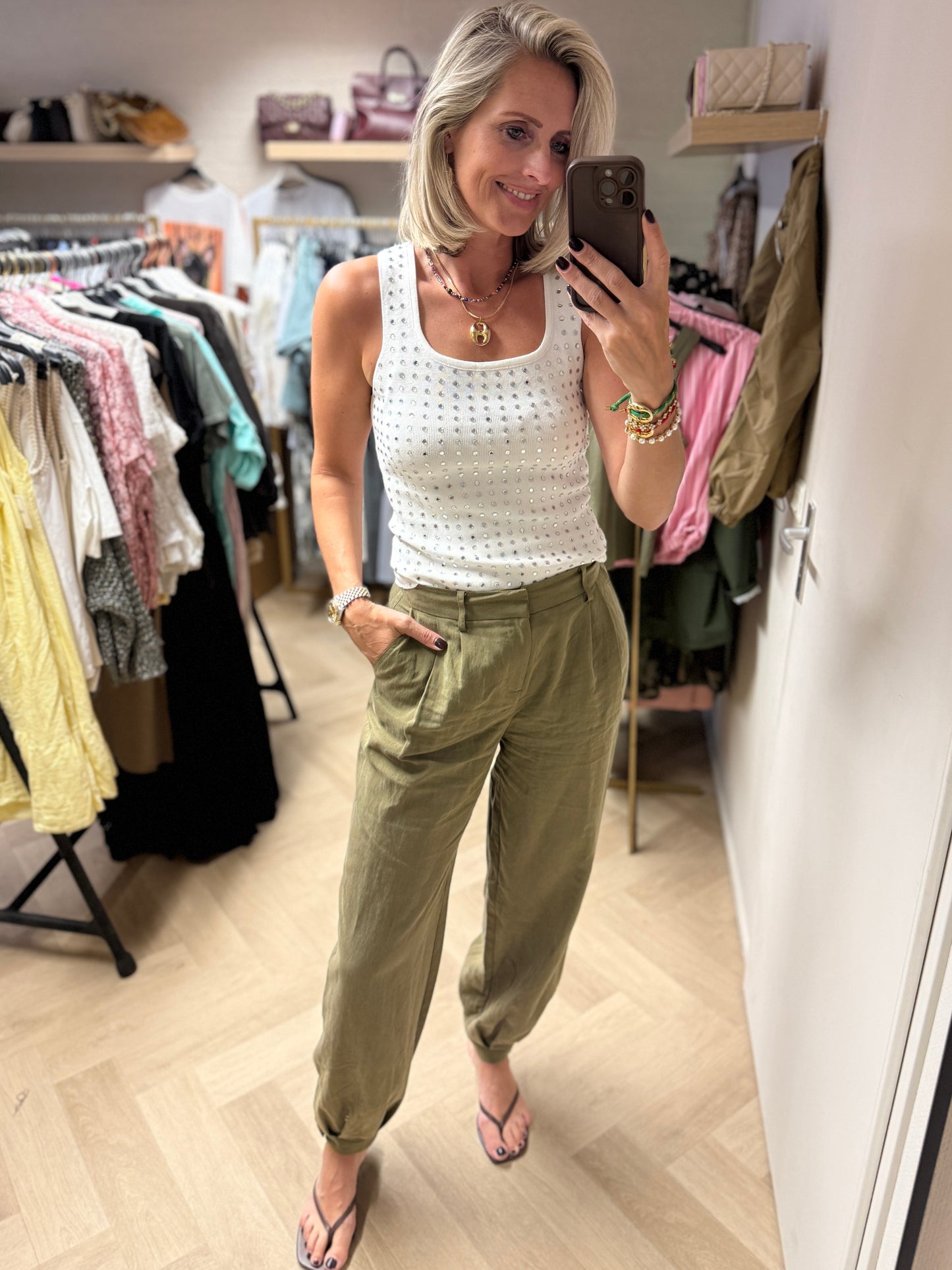 Top Jilli Spiegel Wit