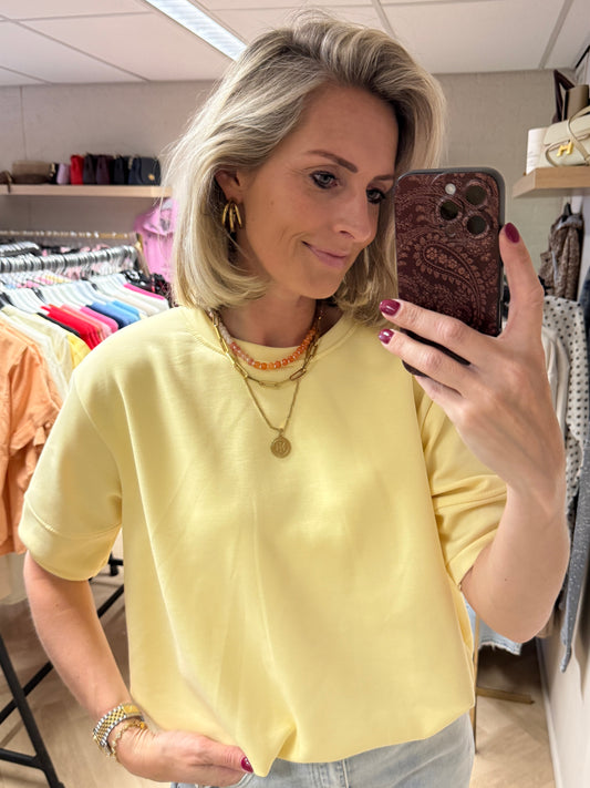 Shirt Ellie Comfy Pof Zachtgeel