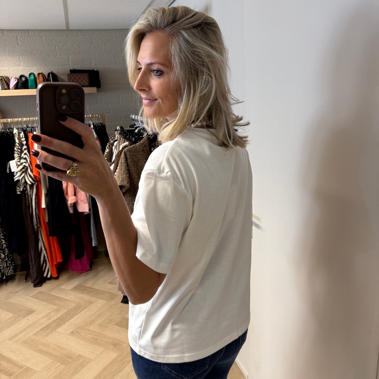 T-shirt Soho Logo Blauw