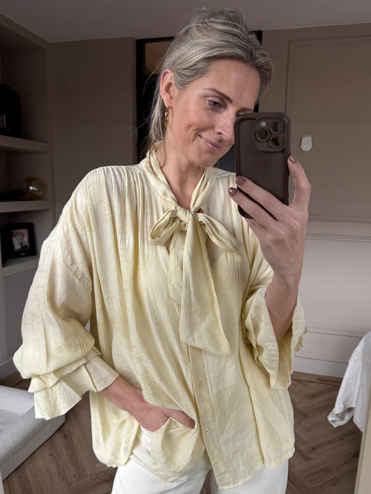Blouse Honey Strik Butteryellow