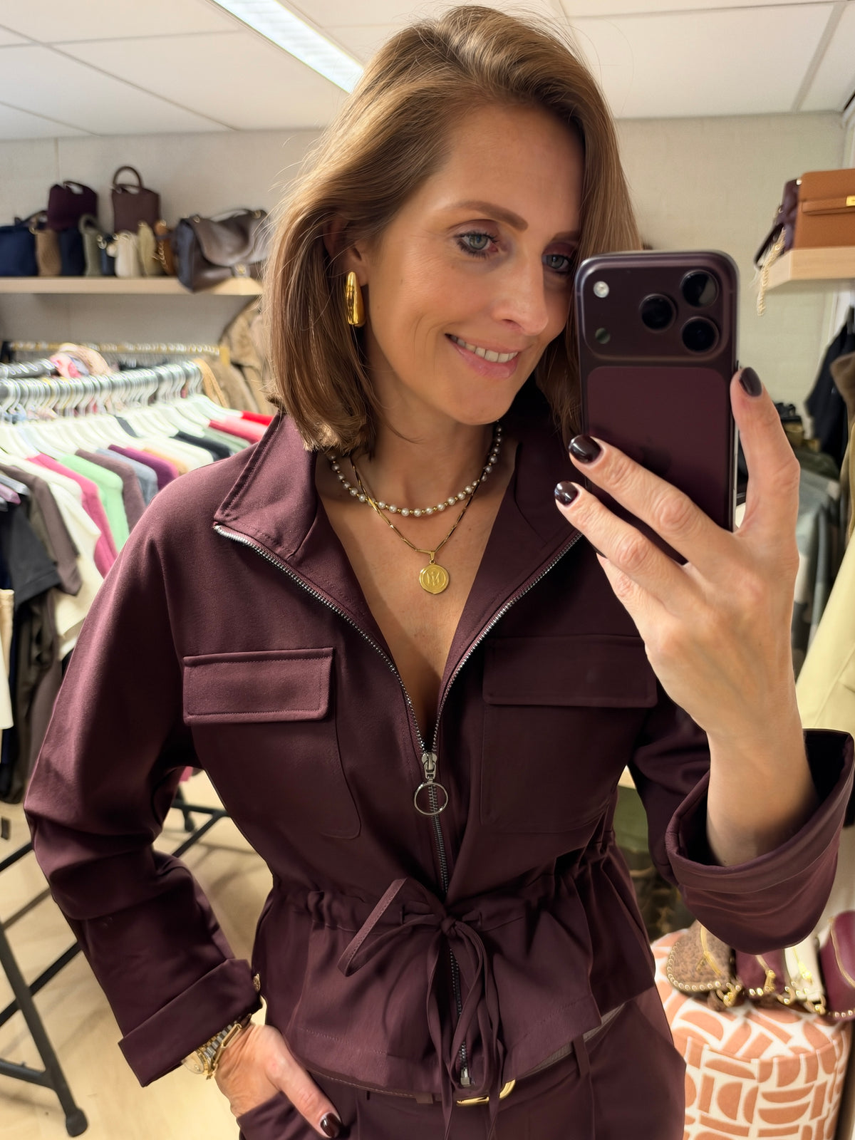 Vest Farah Plum