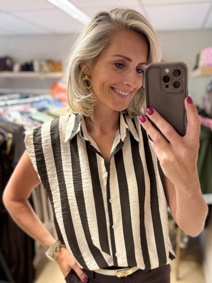 Blouse Jill Streep Crème Bruin