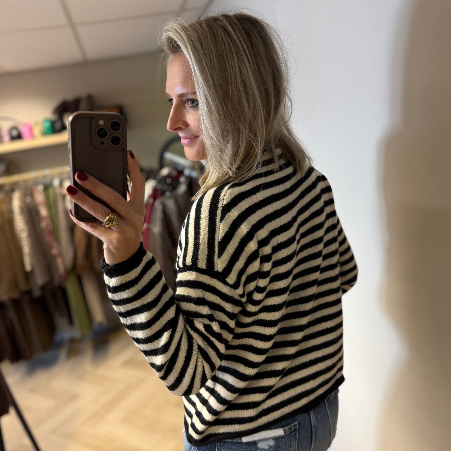 Vest Vita Streep Zwart