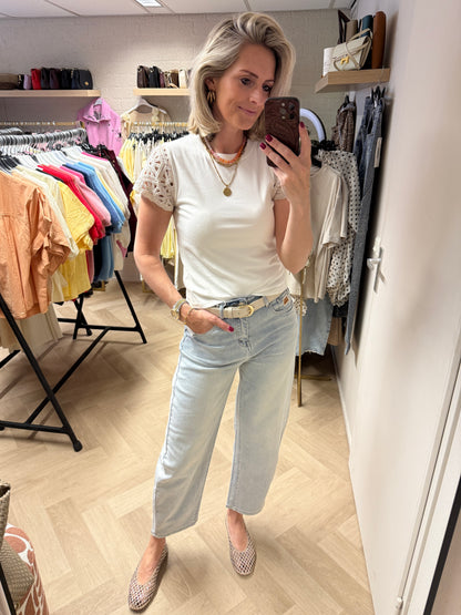 T Shirt Semmy Crochet Mouwen