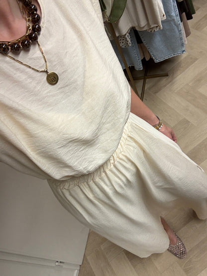 Co Ord Set Jurk Lola Ecru