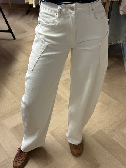 Jeans QH Side Pockets Wit