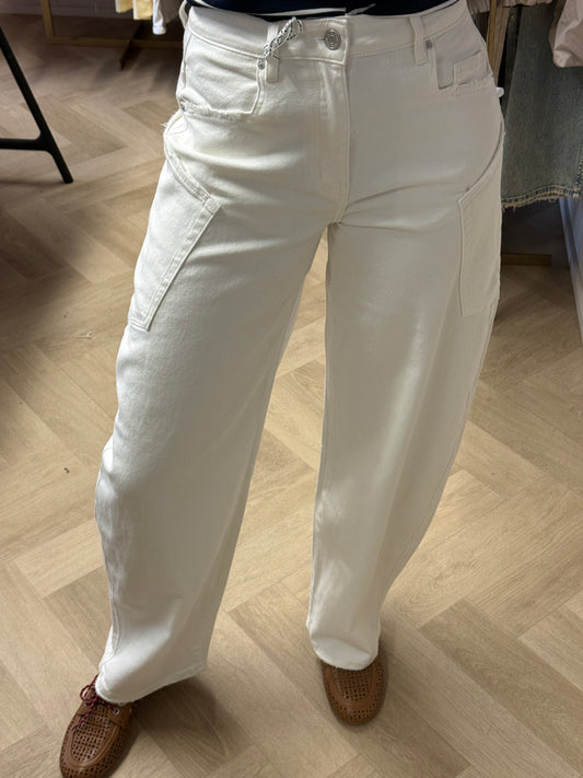 Jeans QH Side Pockets Wit