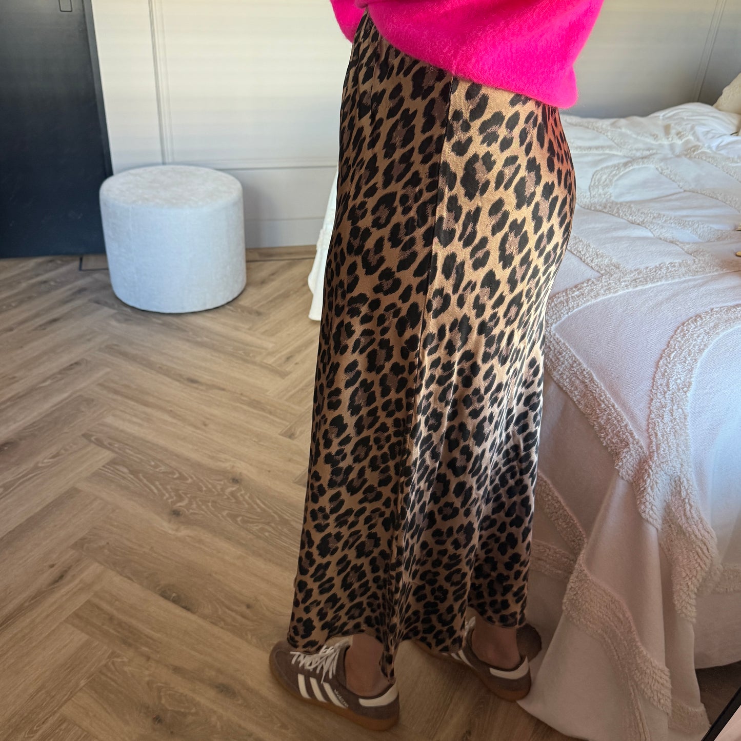 Rok Jumelle Viscose Leopard
