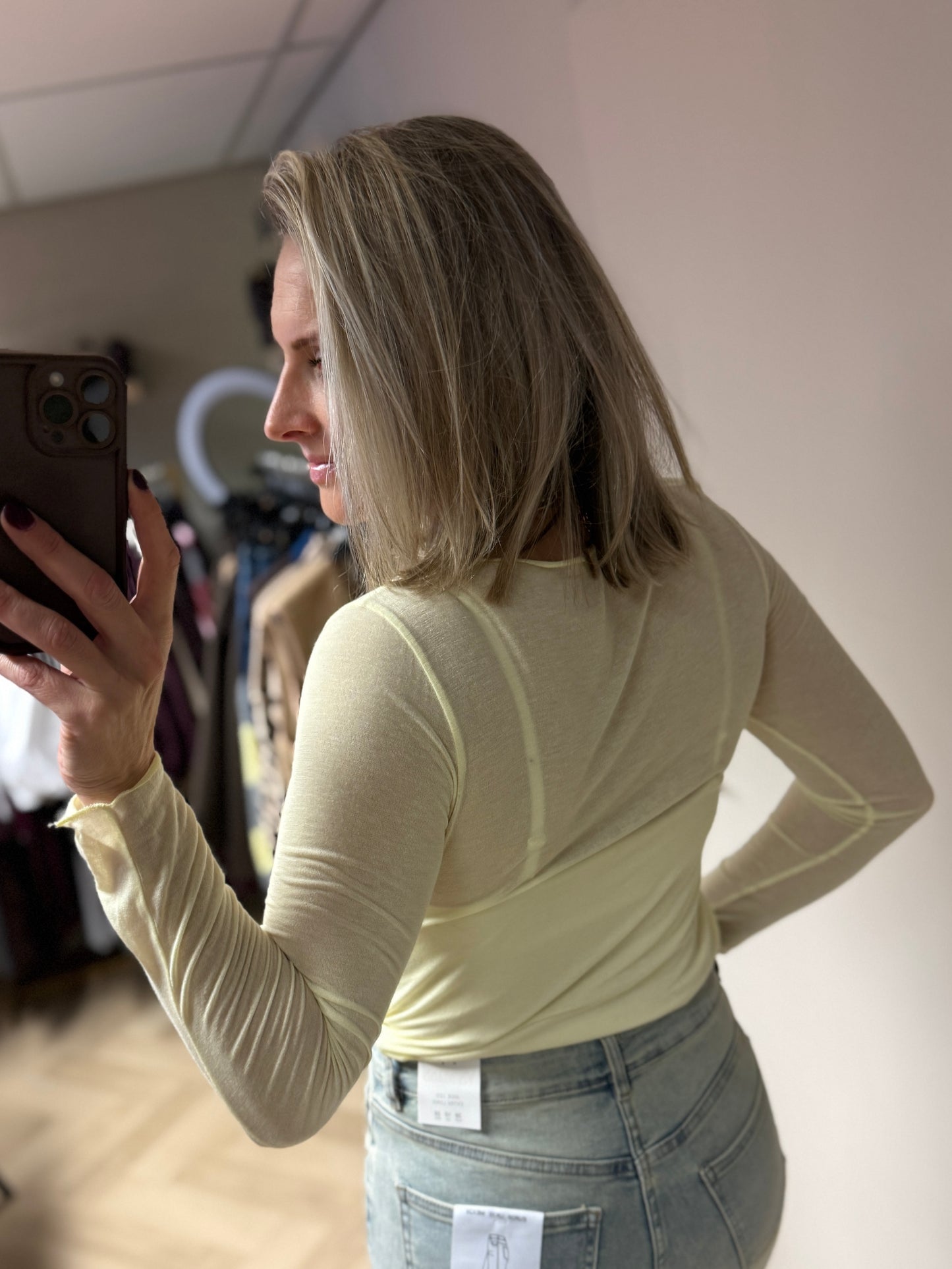 Shirt Nola Cashmere Geel