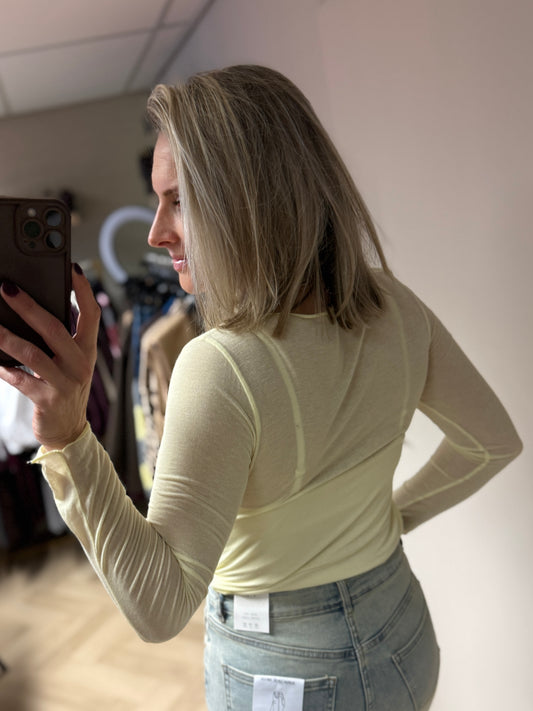 Shirt Nola Cashmere Geel