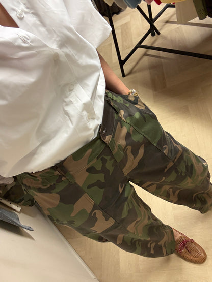 Broek Char Armyprint Groen