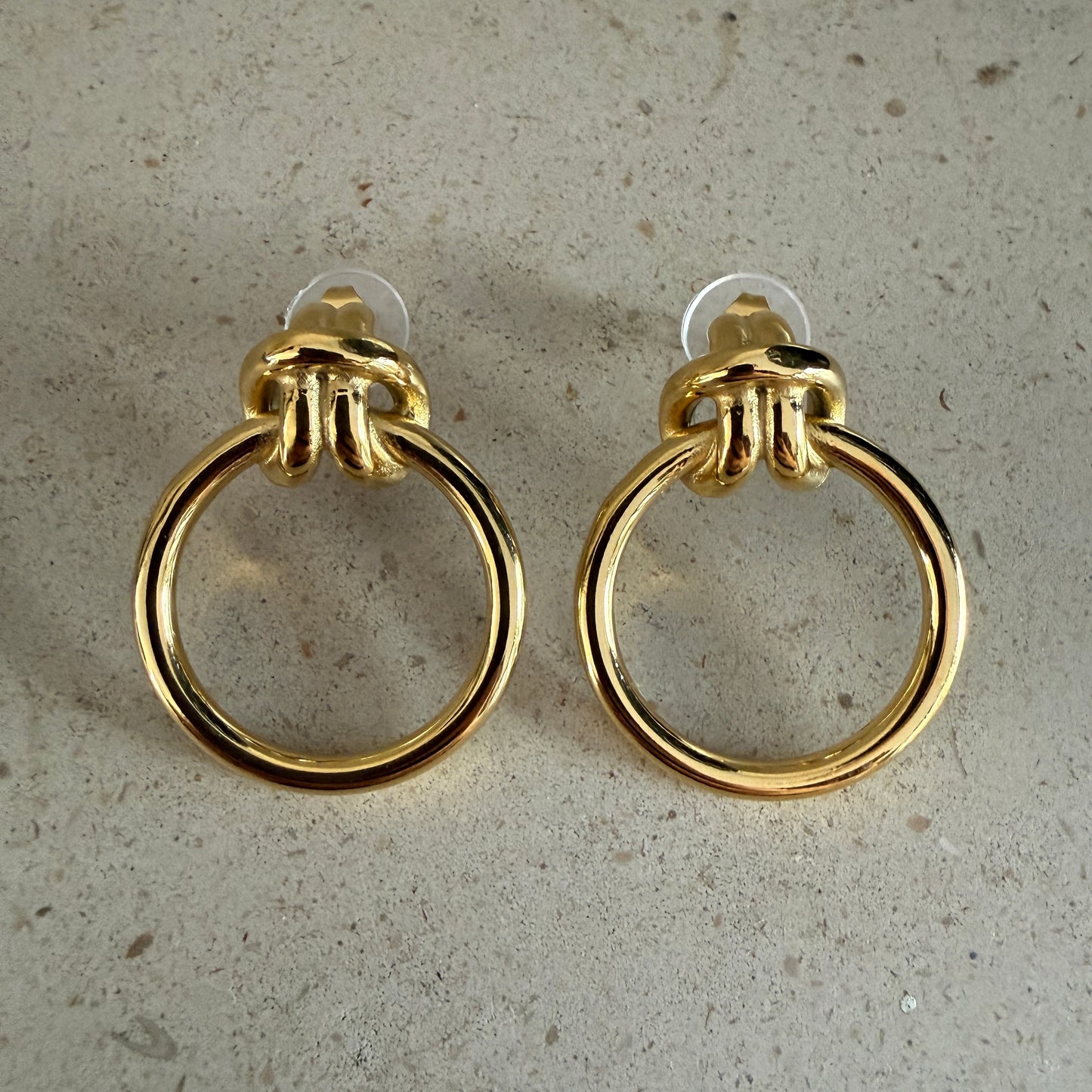 Oorbellen Knot Ring Goud