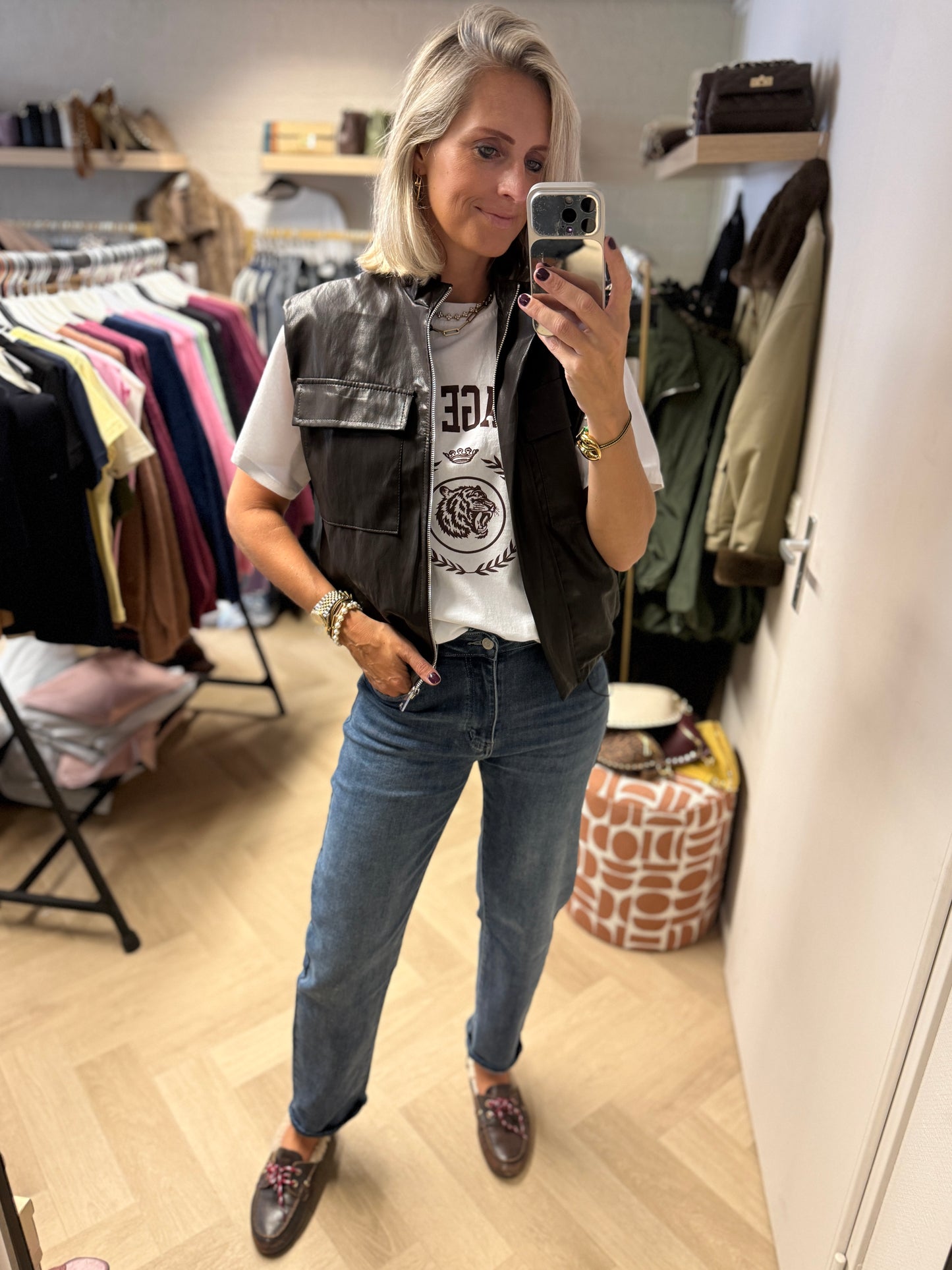 Gilet Haily PU Bruin