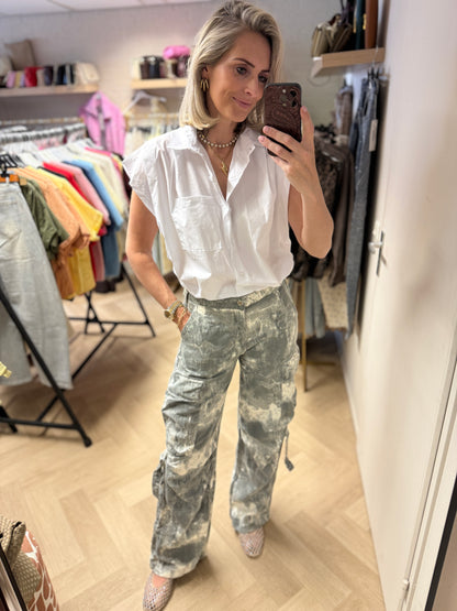 Blouse Evi Pof Elastiek Wit