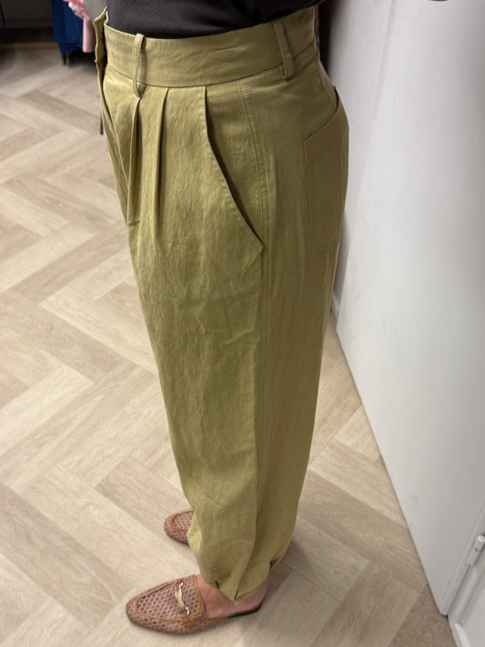 Pantalon Dewi Pof Mosterd