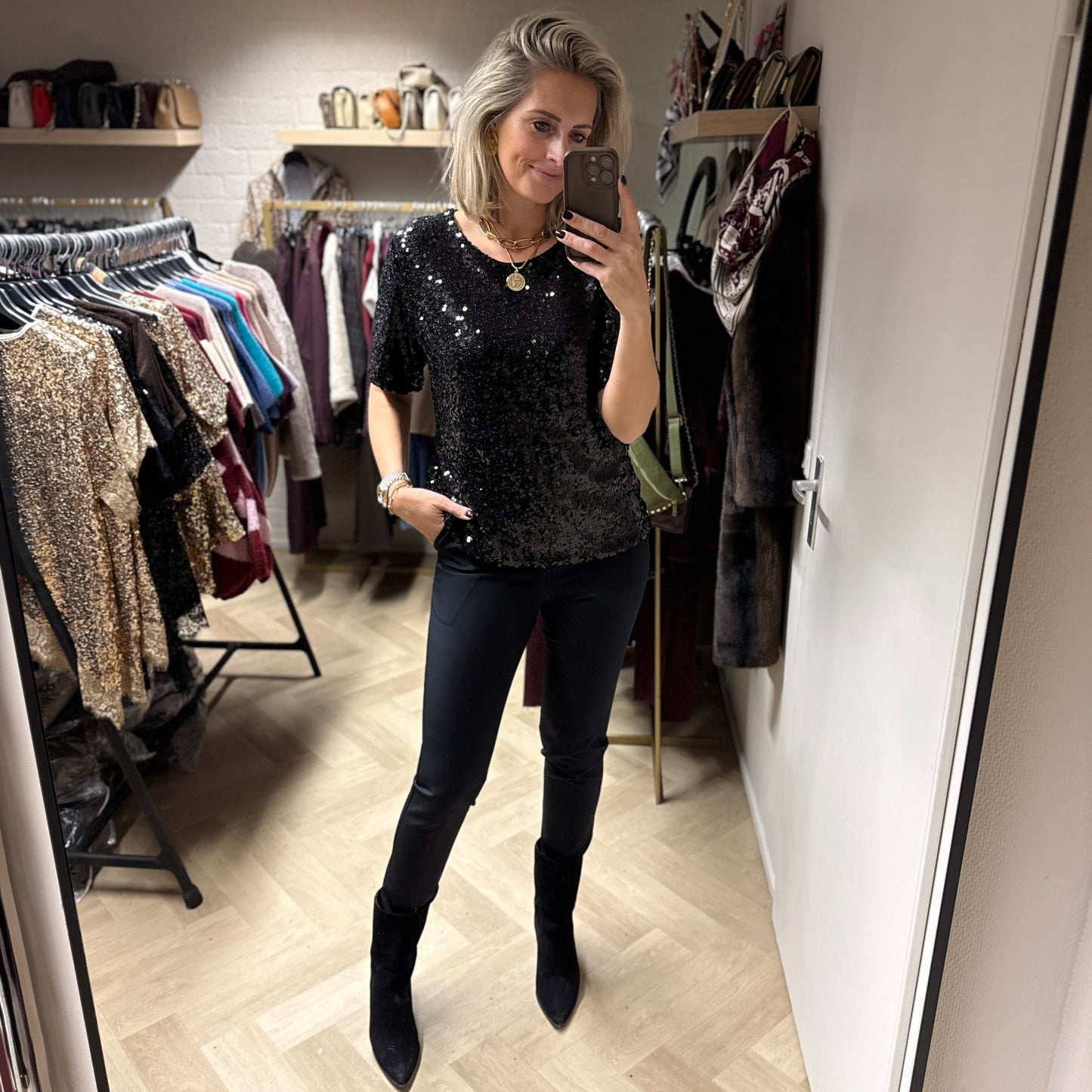 Shirt Donna Paillet Zwart