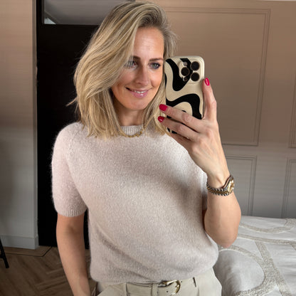 Trui Claudia Alpaca Korte Mouw Kit