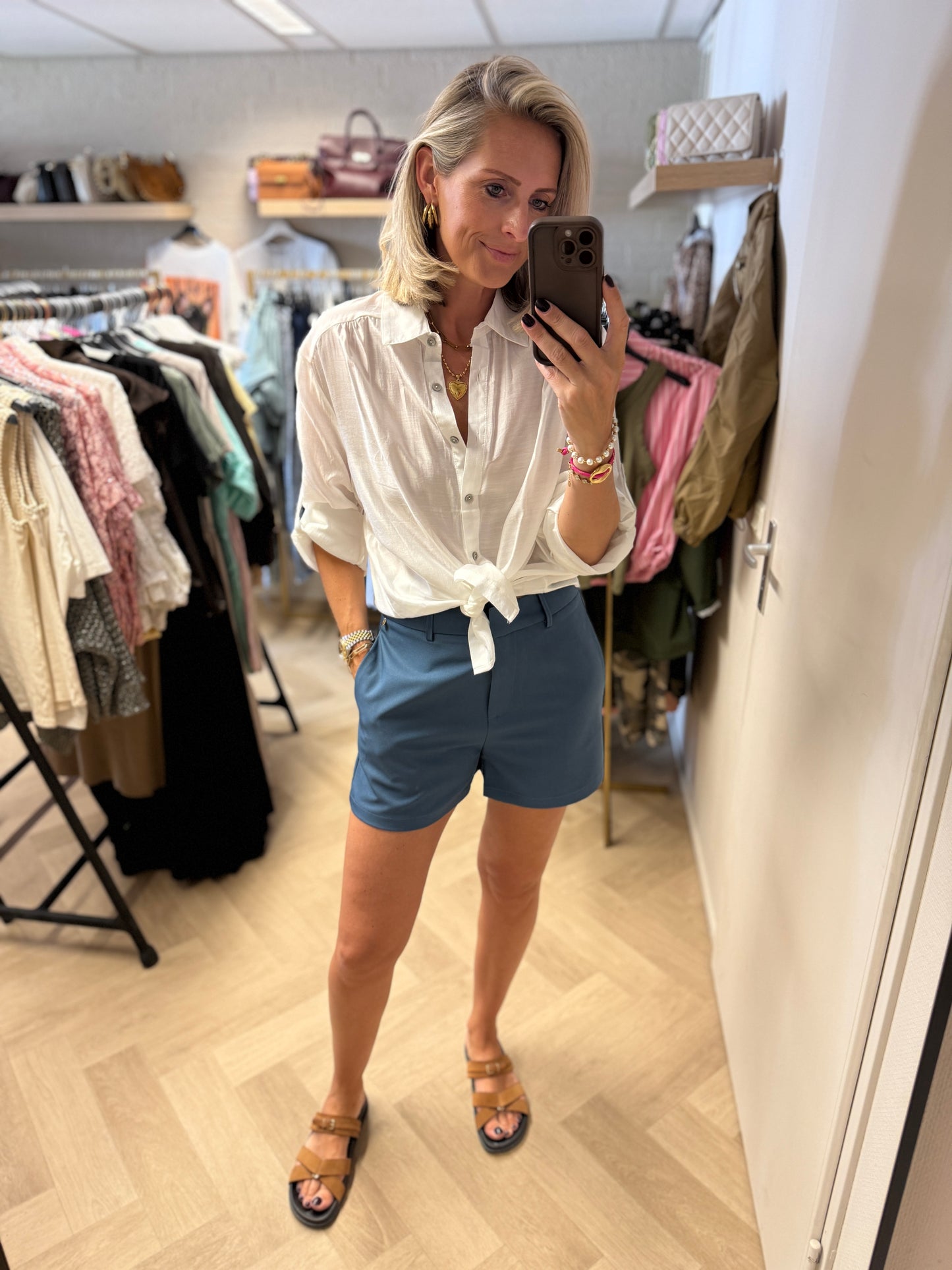 Short Cleo Denimblauw