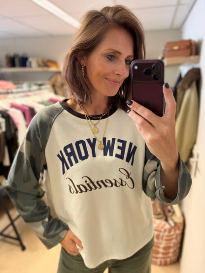 Longsleeve  Raglan Army NY Essentials Bruin