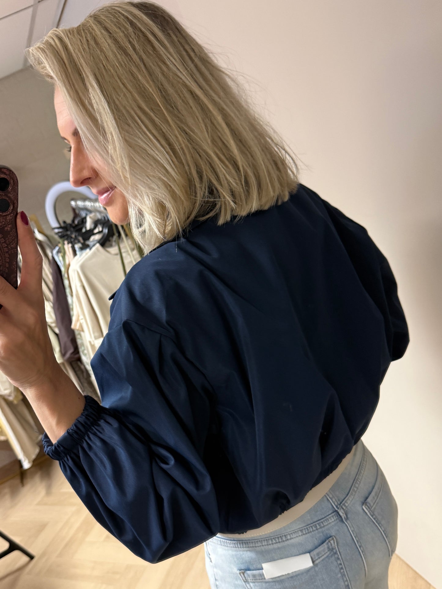 Jas Trench Donkerblauw
