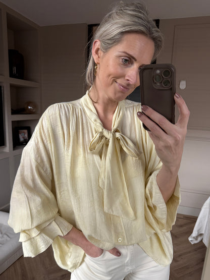 Blouse Honey Strik Butteryellow