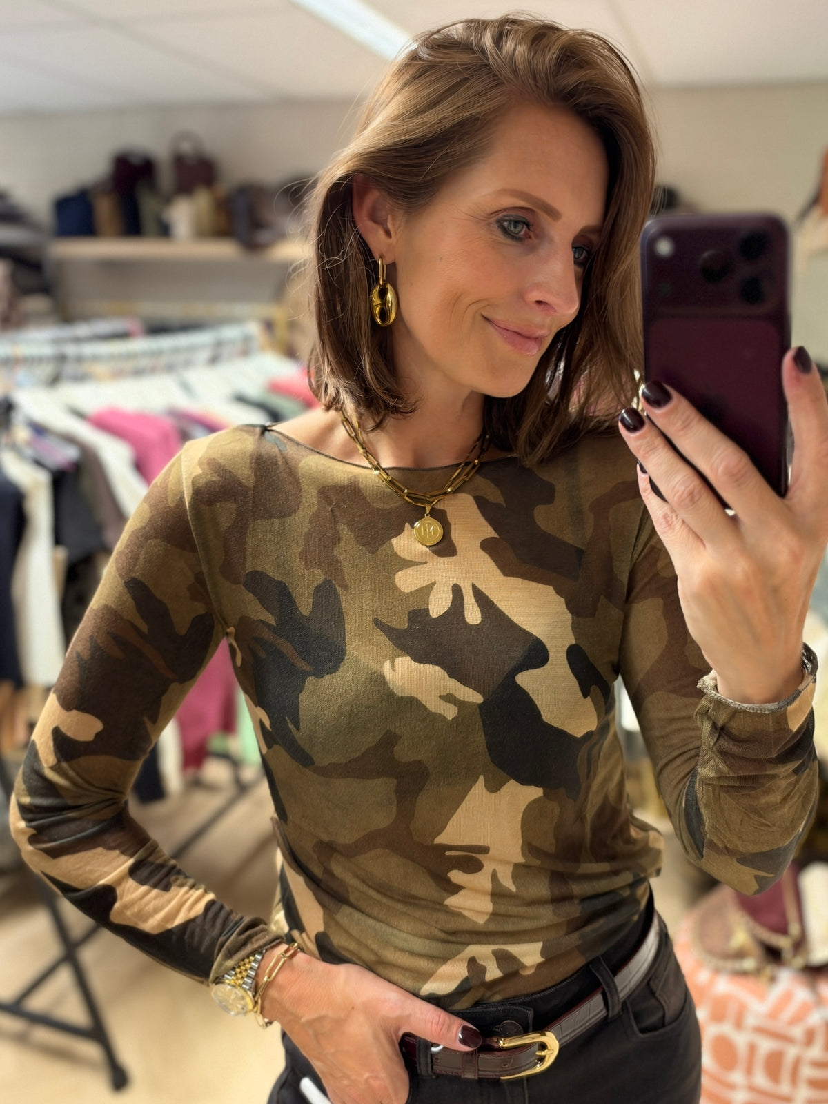 Shirt Nola Cashmere Camouflage