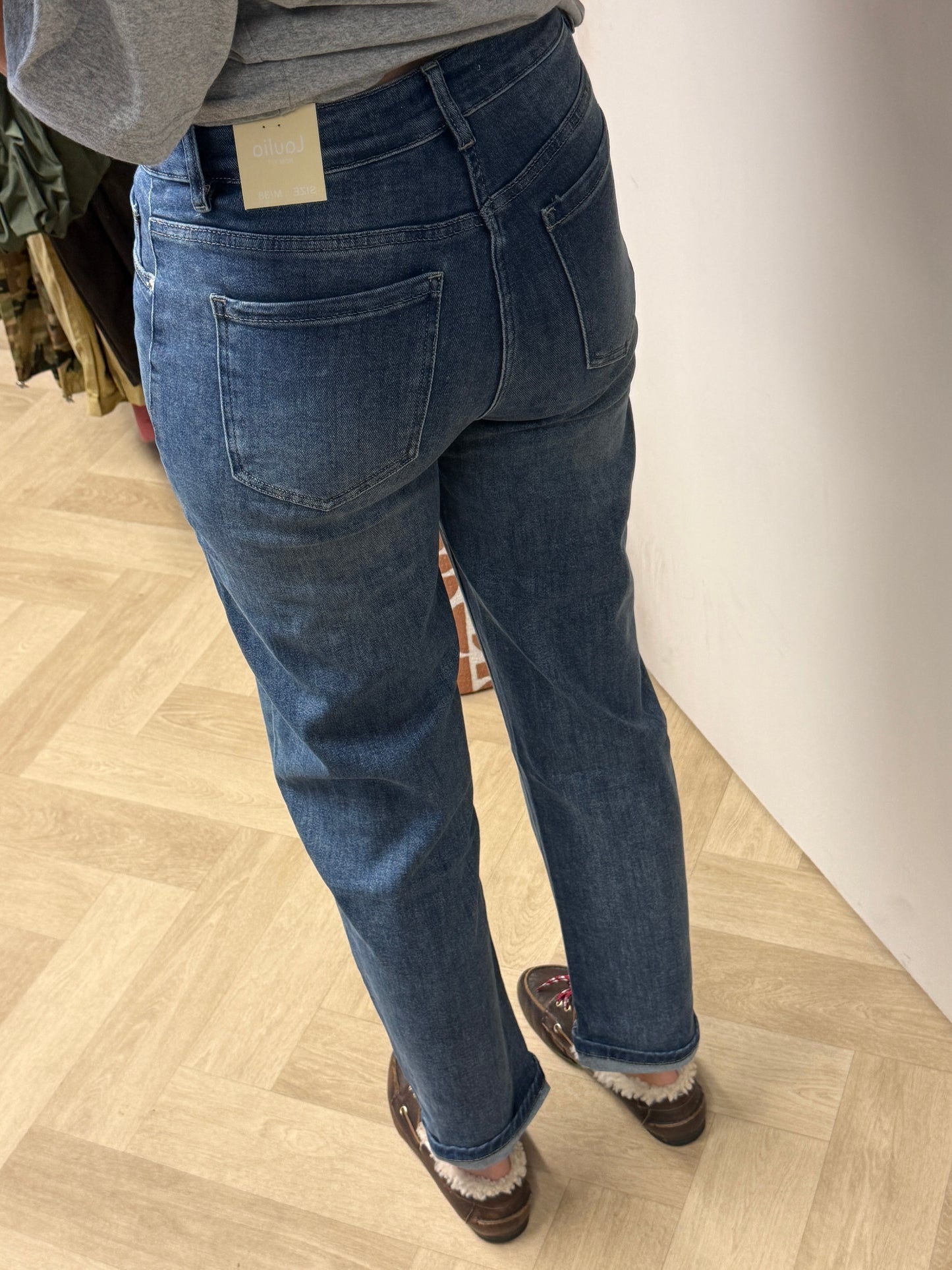 Jeans Laulia Mom Fit Medium Blue