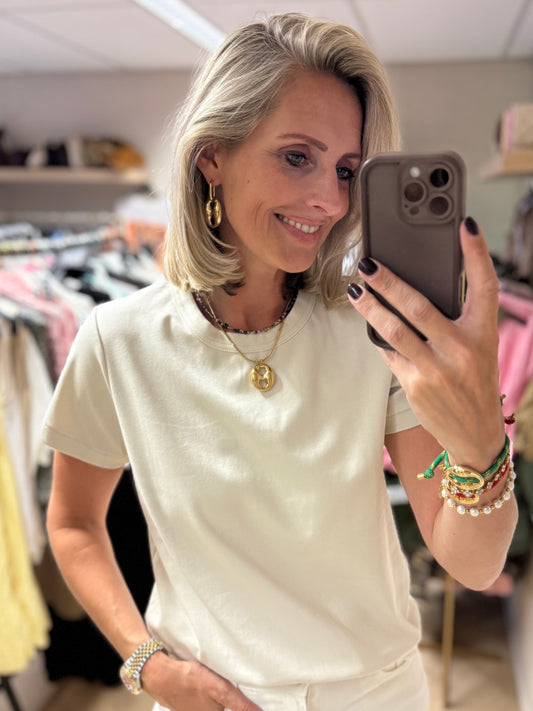 T-shirt Oraije Basis Beige