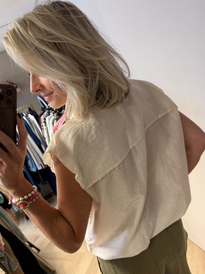 Blouse Kimmie Transparant Beige