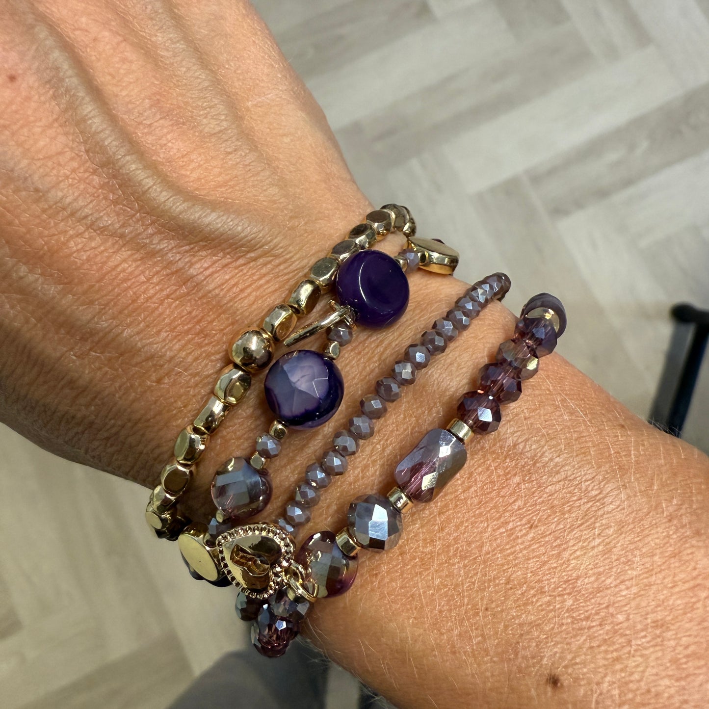 Armband Set Cannes Paars