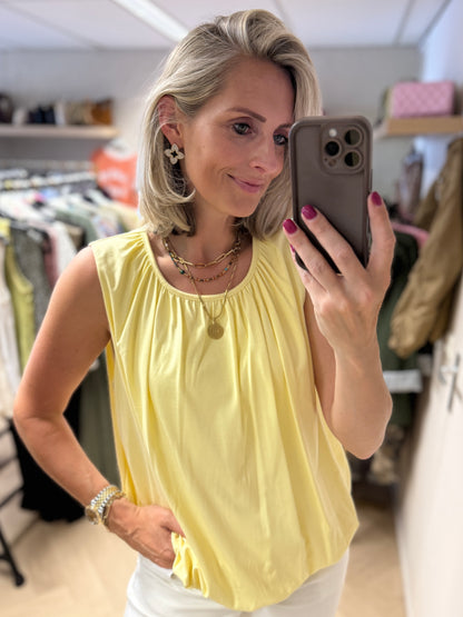 Top Yara Comfy Pof Zachtgeel