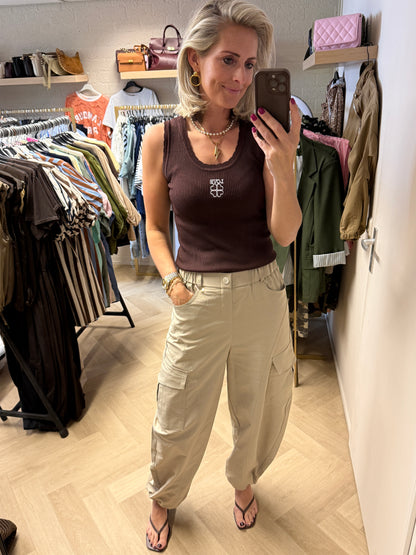 Broek Terry Worker Beige