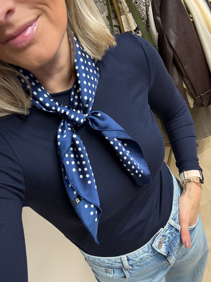 Sjaal Silka Polkadots Blauw
