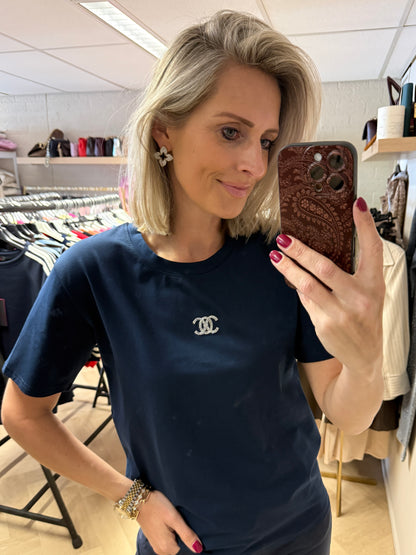 T-shirt Anne Donkerblauw