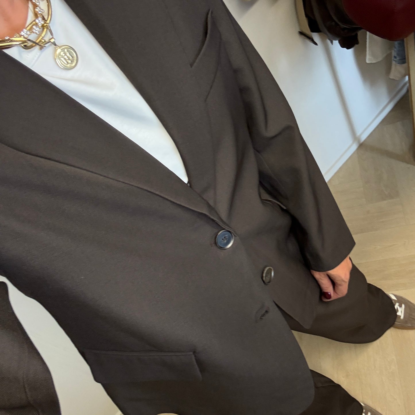 Pantalon Sharon Tall Donkerbruin