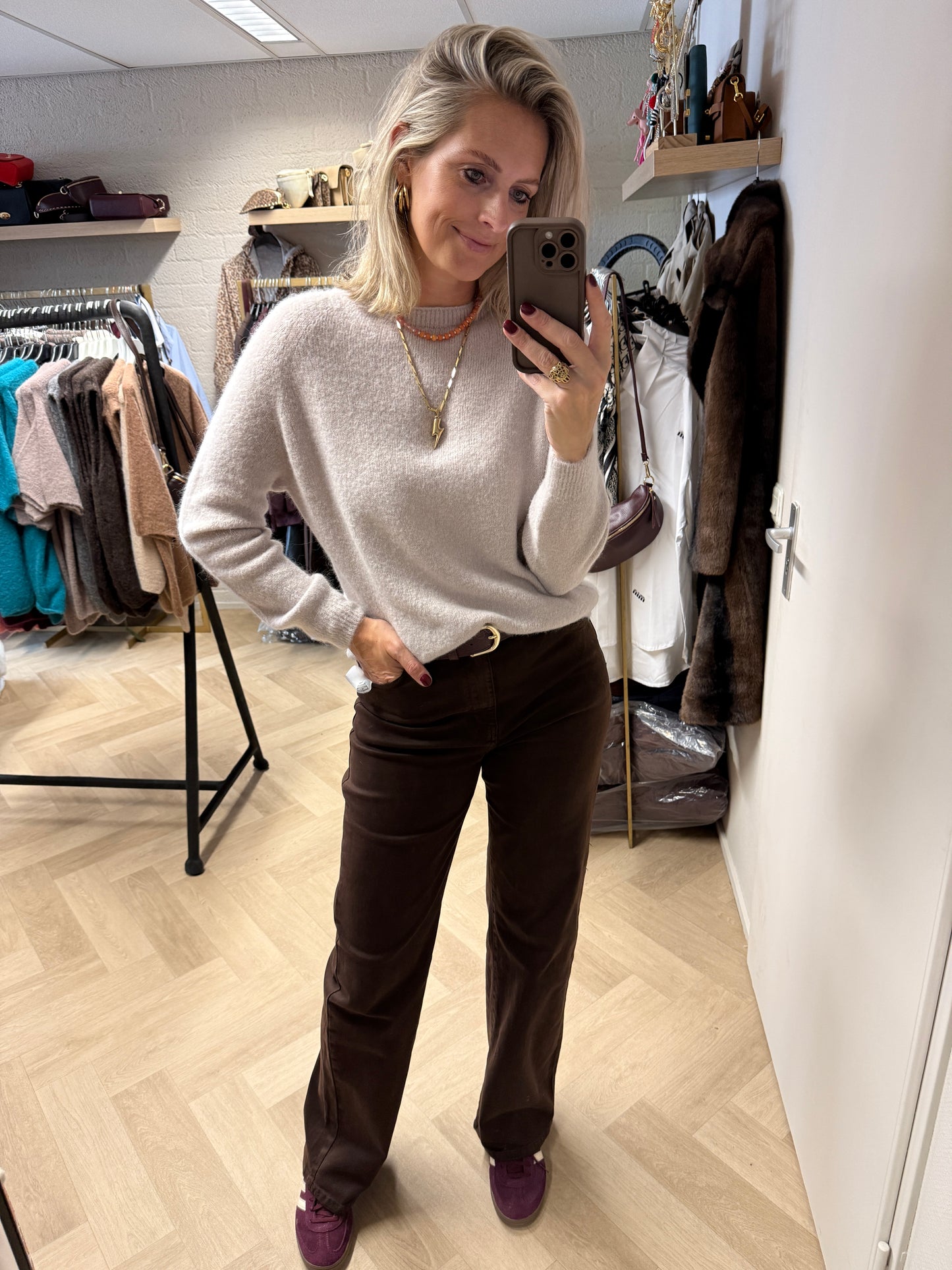 Trui Claudia Alpaca Lange Mouw Kit