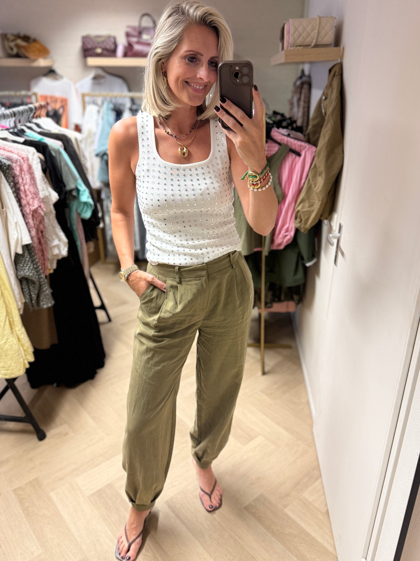 Top Jilli Spiegel Wit