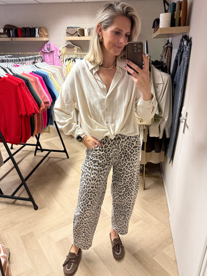 Blouse Kylie Omslag Beige