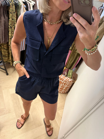 Co Ord Set Joanna Navy