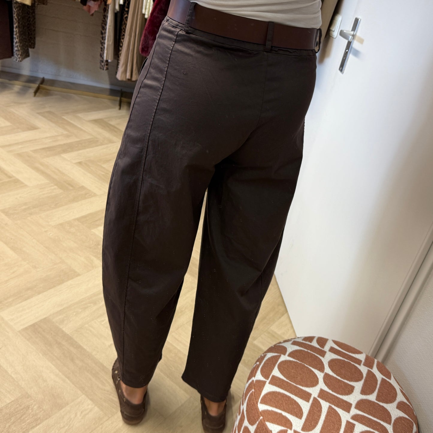 Barrel Pants Jane Choco Bruin